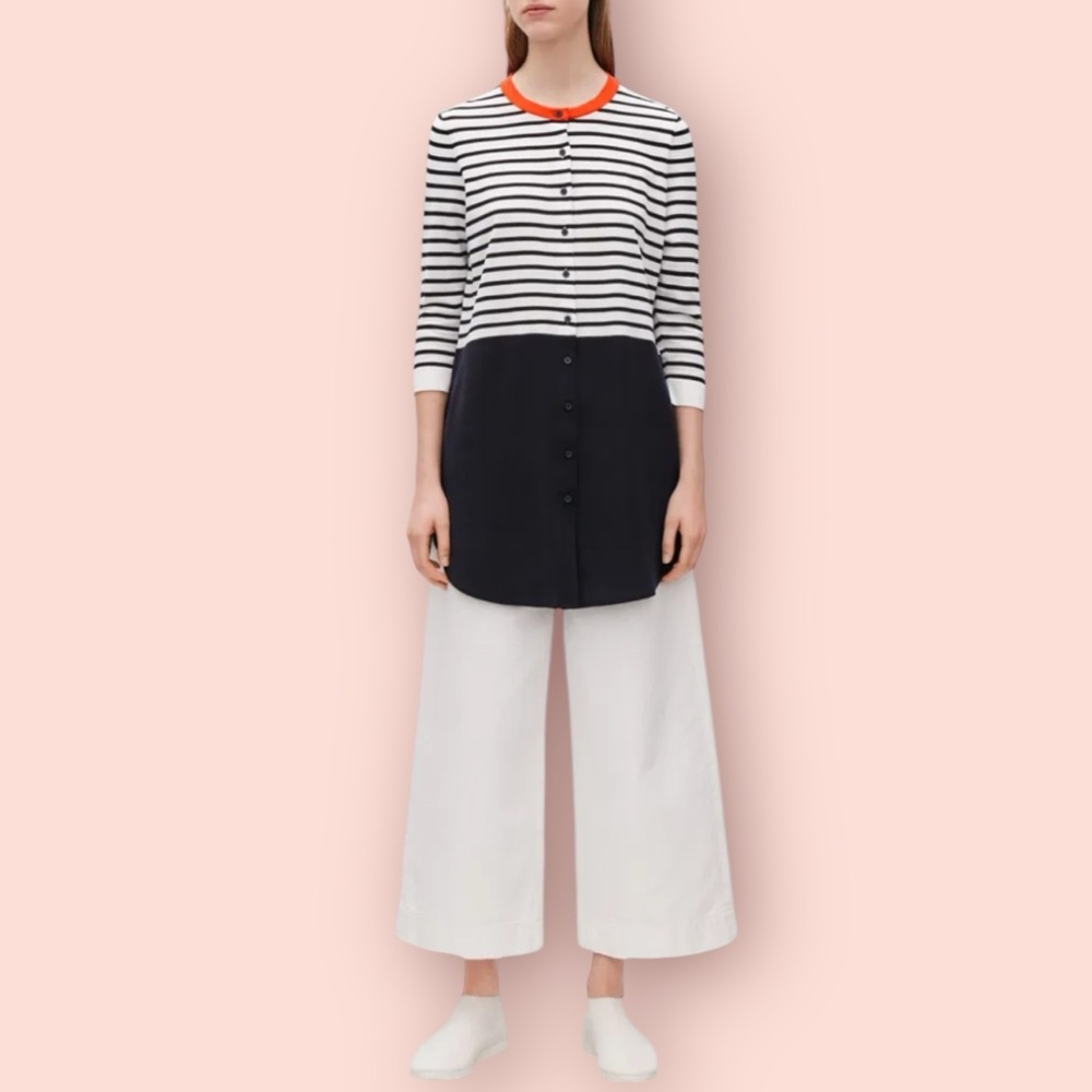 COS Striped Knitted Woven Top or Dress